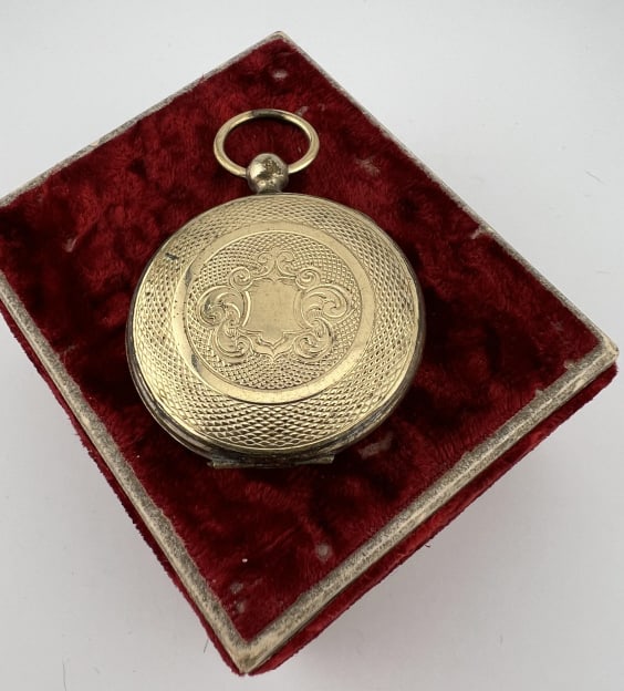Antique Georgian Style Gold Filled Locket Pendant (1 of 8)