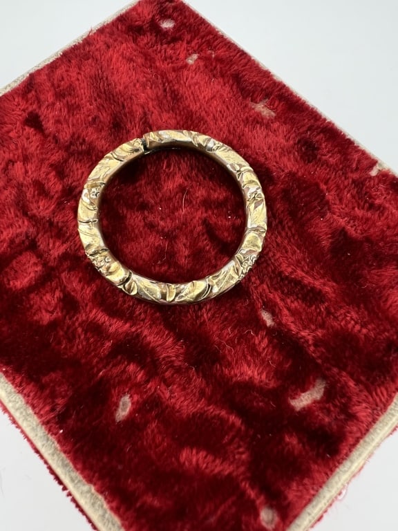Antique 19th C Georgian Style Gold Fill Split Ring (1 of 6)