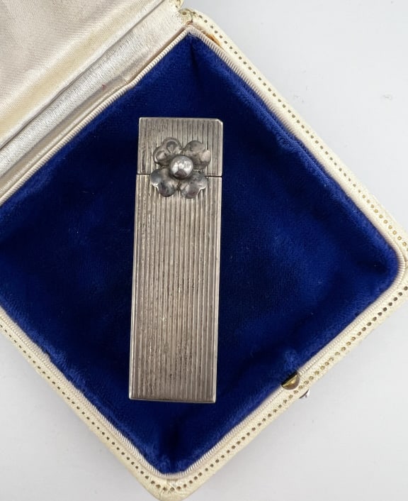 Antique Peruzzi Italy 800 Silver 50 Gram Compact (1 of 6)