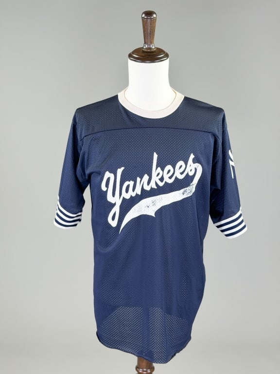 Vintage 1970s NY Yankees Mesh Jersey T Shirt (1 of 7)