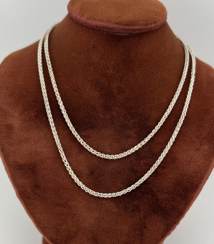 Italian Sterling Necklace Chain Etruscan Revival (1 of 6)