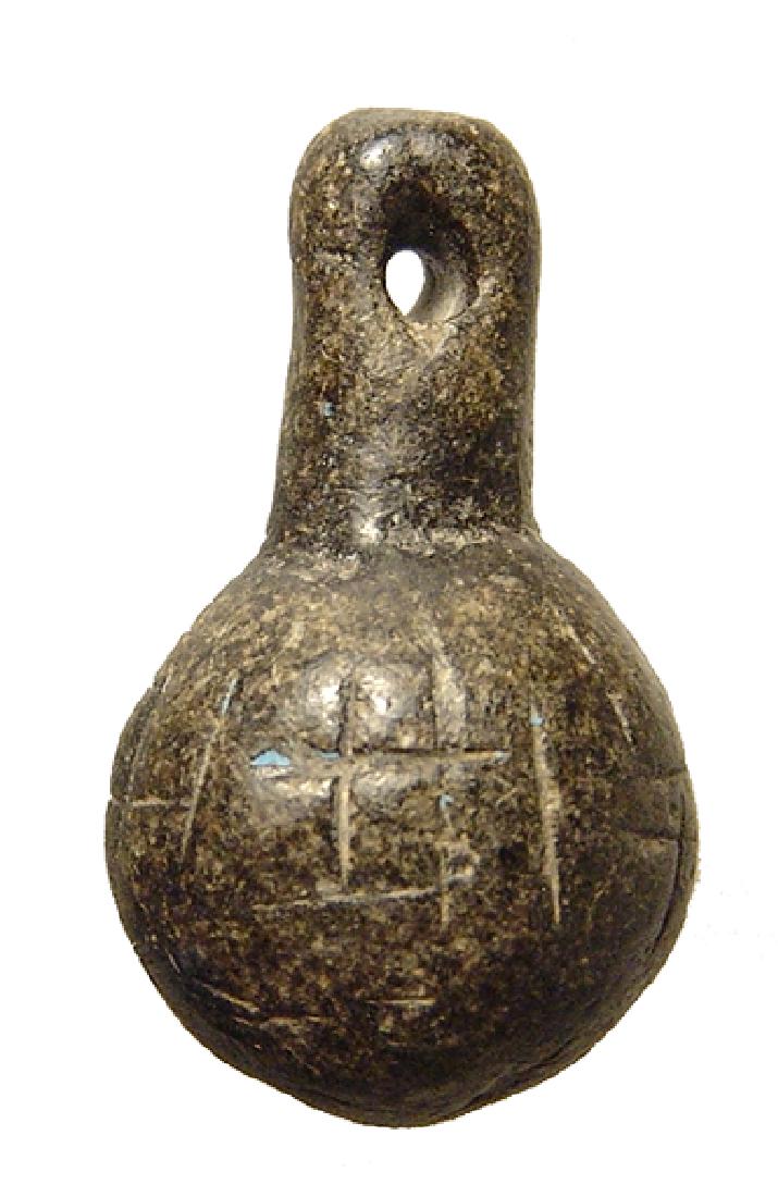 A steatite miniature model of  Architect's plum bob (1 of 3)