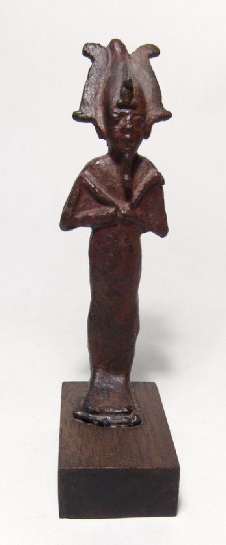 Fantastic Egyptian bronze figure of standing Osiris (1 of 4)