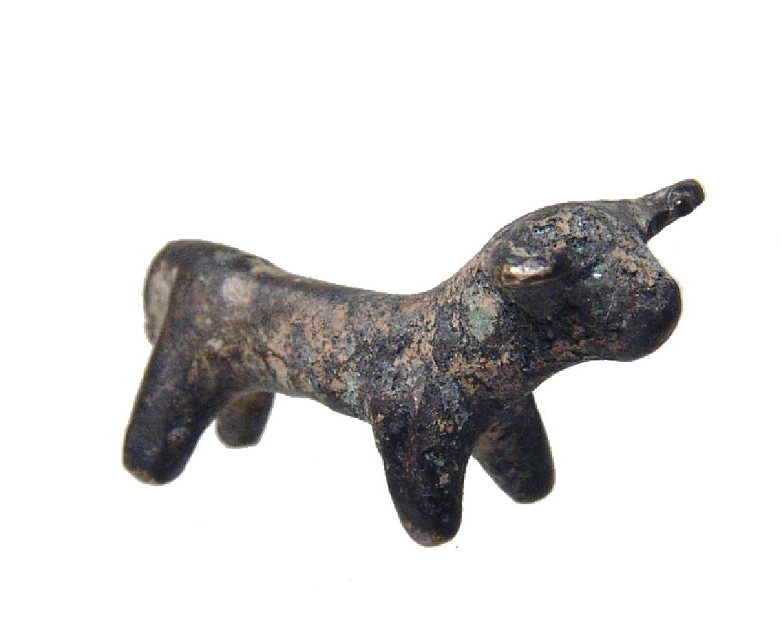 A Near Eastern bronze bull figurine (1 of 4)