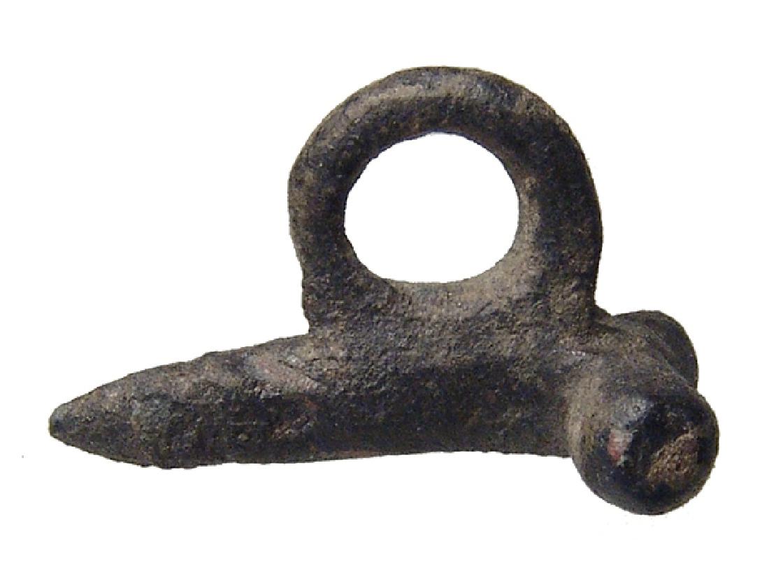 A Roman bronze phallic amulet (1 of 2)