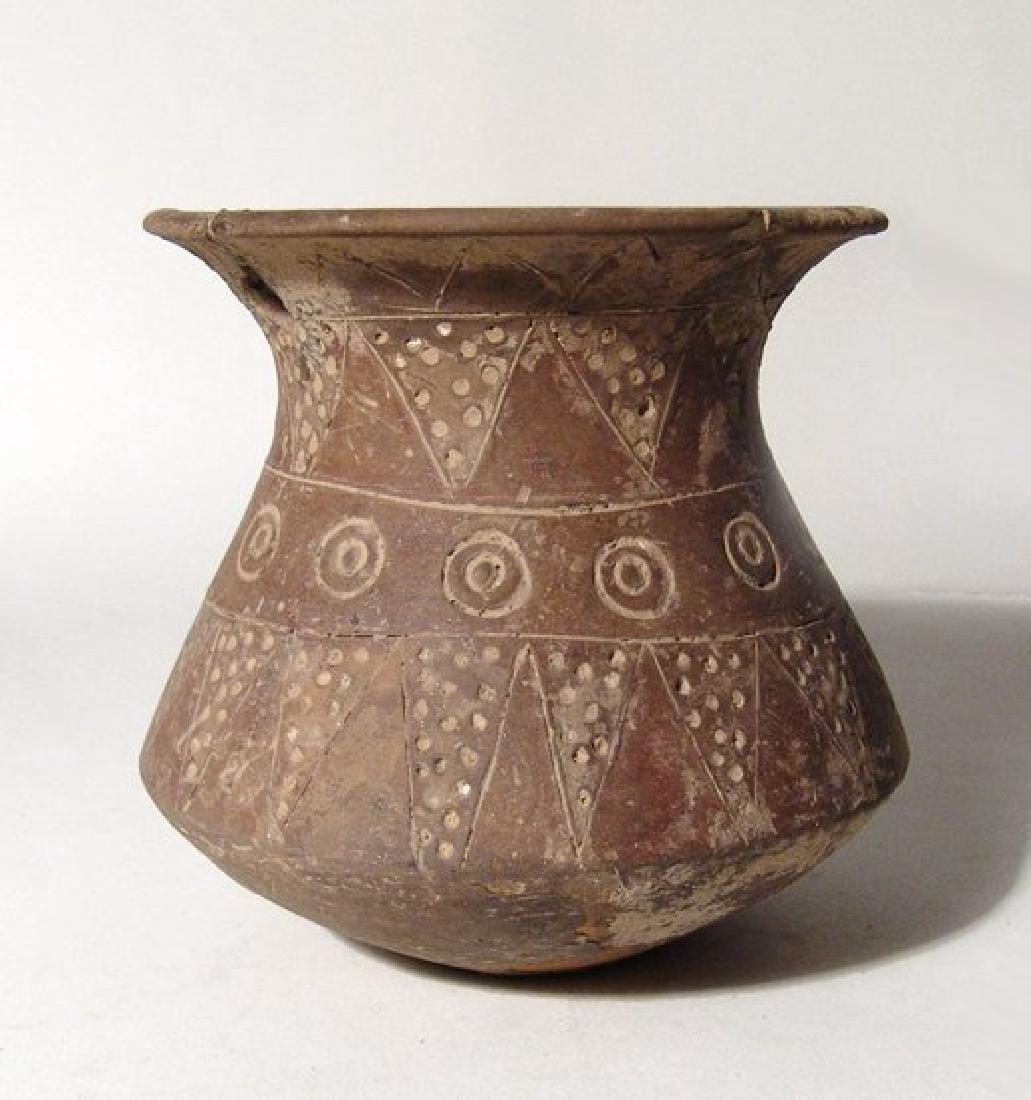 An interesting Near Eastern terracotta incised vessel (1 of 3)