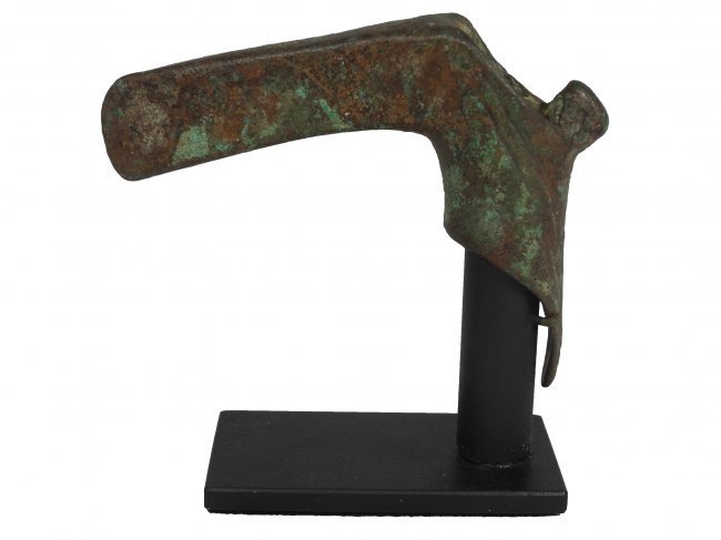 A Near Eastern bronze zoomorphic adze (1 of 3)