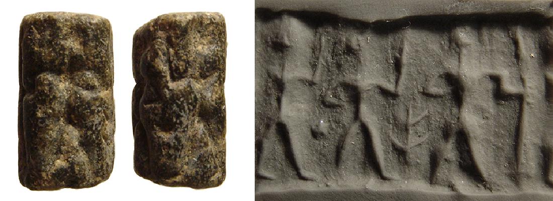A Levantine black chlorite cylinder seal (1 of 1)