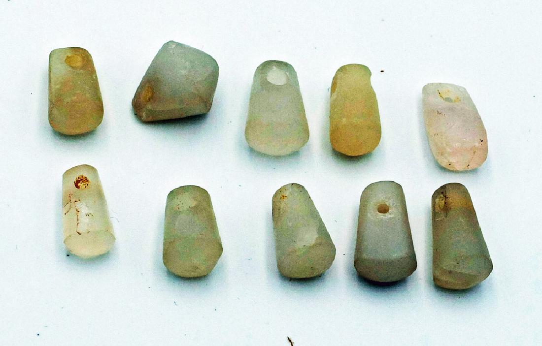 A group of 10 Tairona stone pendants from Colombia (1 of 3)