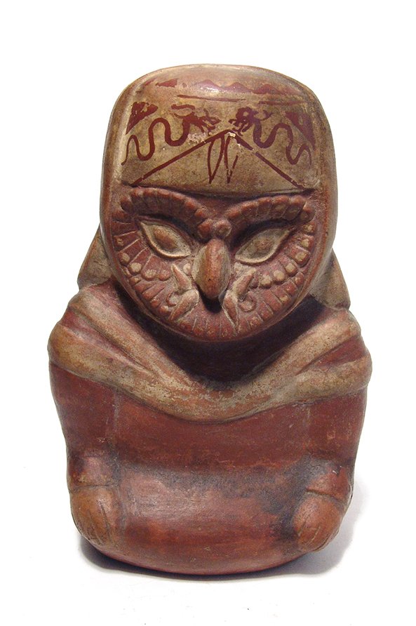 An attractive  Pre-Columbian figural vessel (1 of 4)
