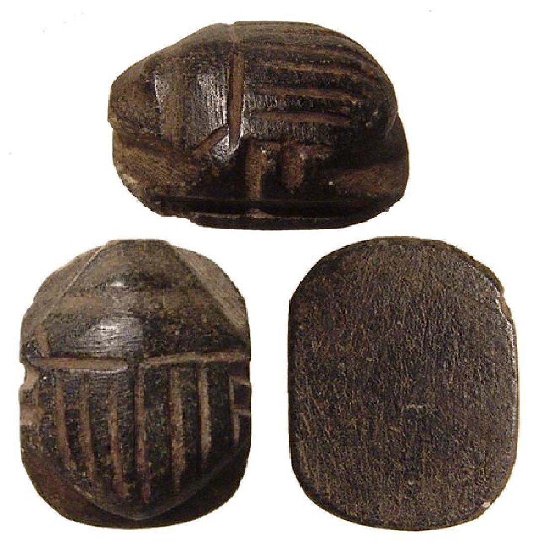 Egyptian basalt heart scarab, Late Period (1 of 1)