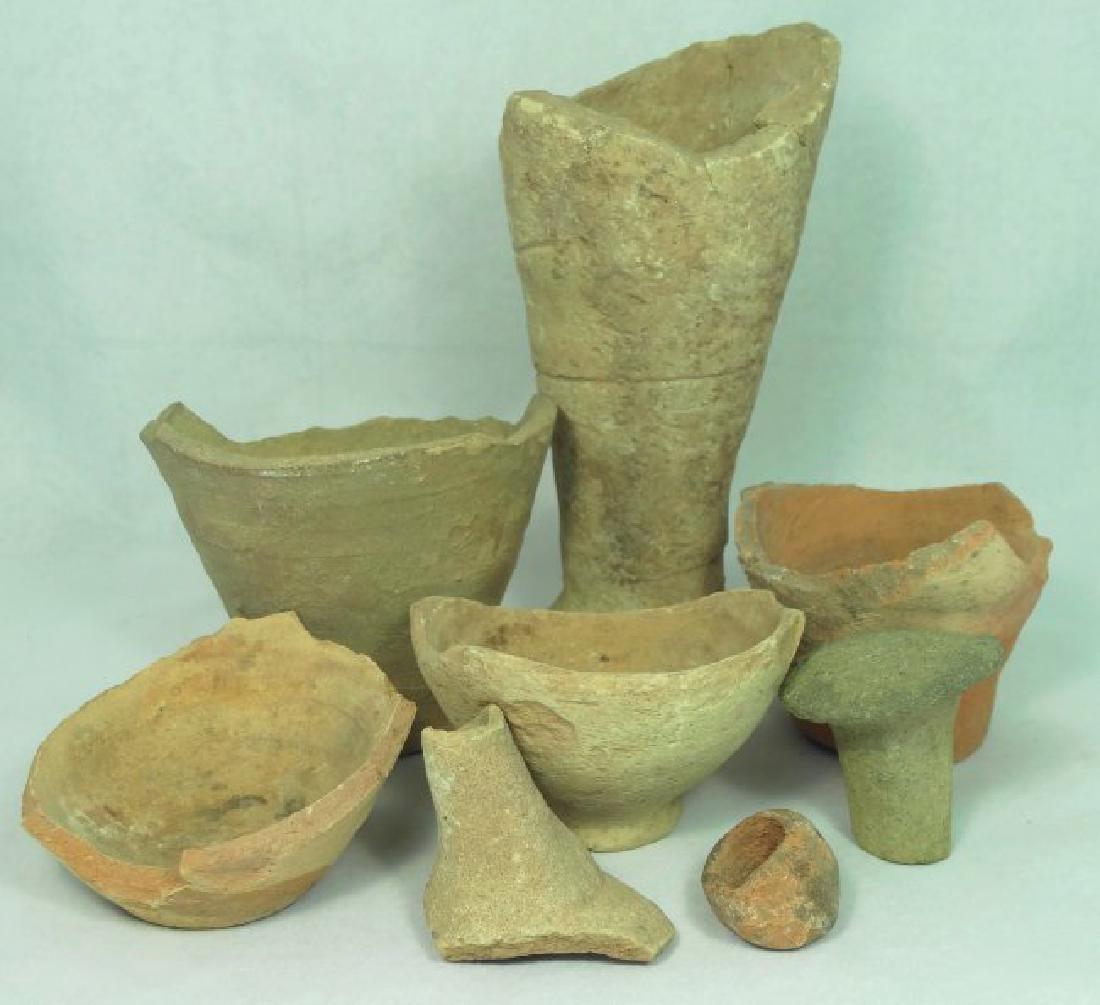 Collection of 8 Near Eastern pottery fragments (1 of 1)
