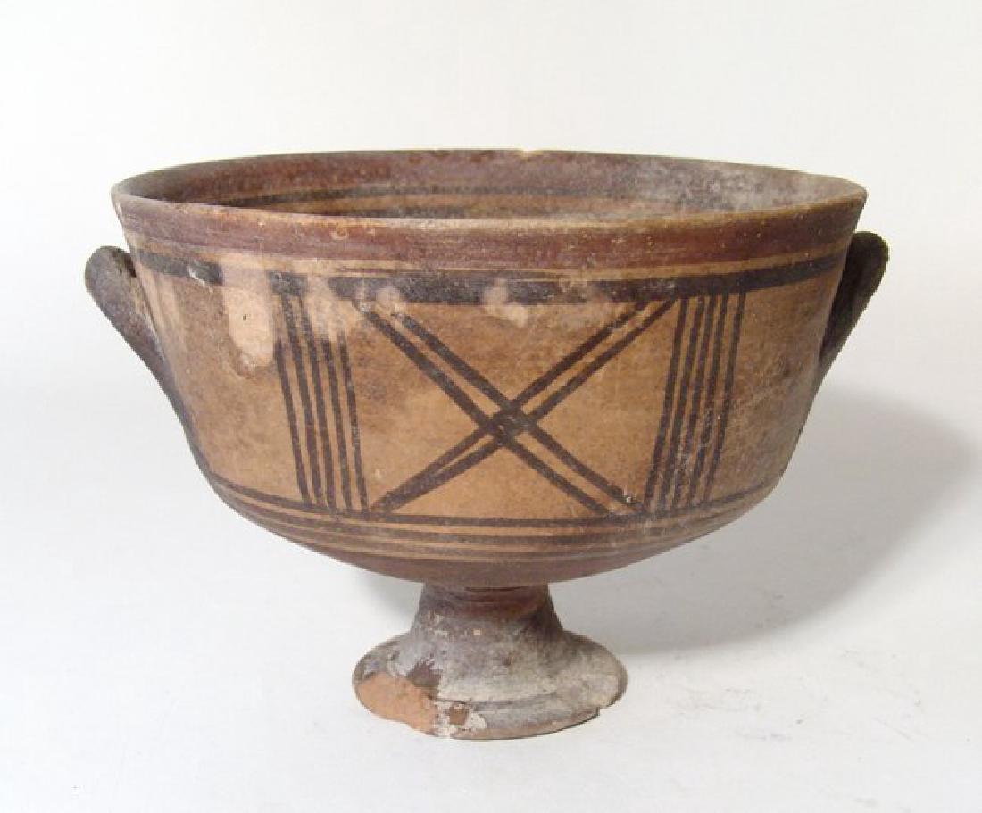 Cypriot bichrome footed cup, c. 750 - 600 BC (1 of 4)