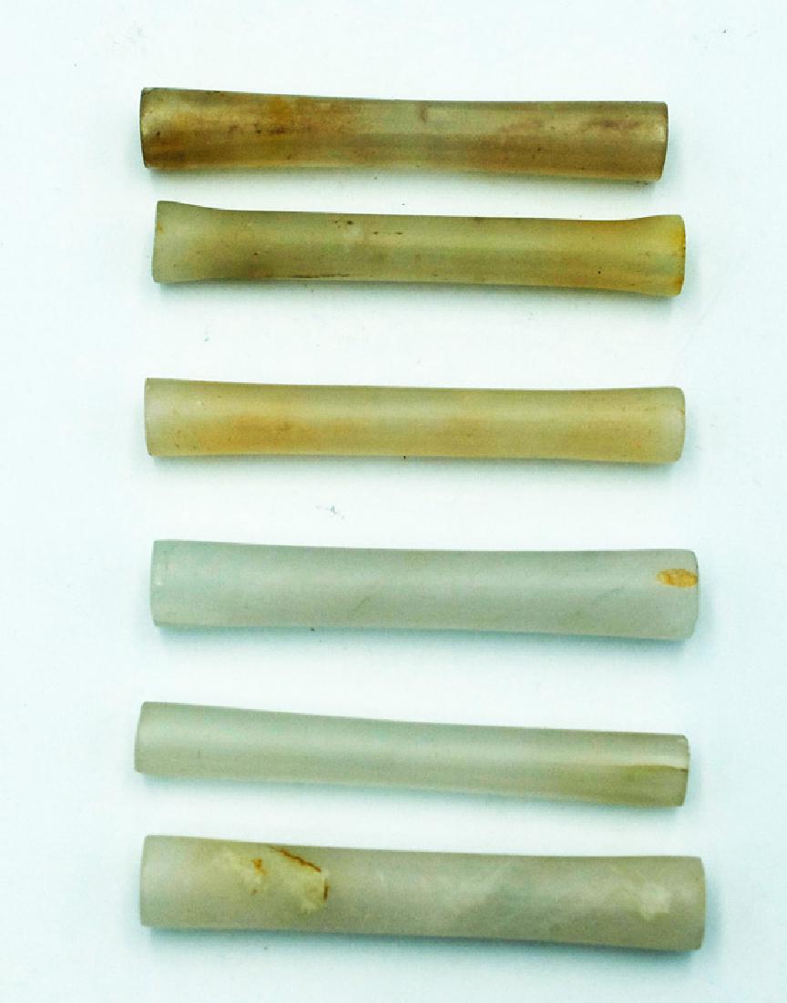 Six beautifully matched Calima tube beads, Colombia (1 of 2)