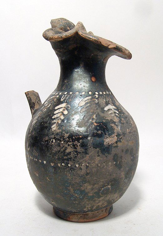 A large Greek Gnathian-ware trefoil oinochoe (1 of 3)