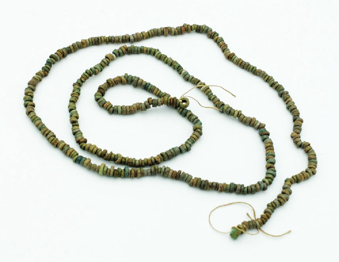 A nice strand of Egyptian faience beads, Late Period (1 of 1)