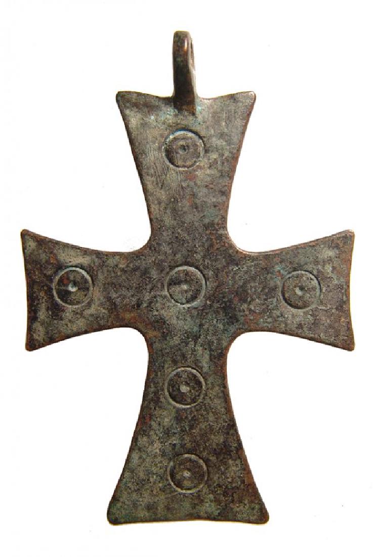 A very nice Byzantine bronze cross (1 of 2)