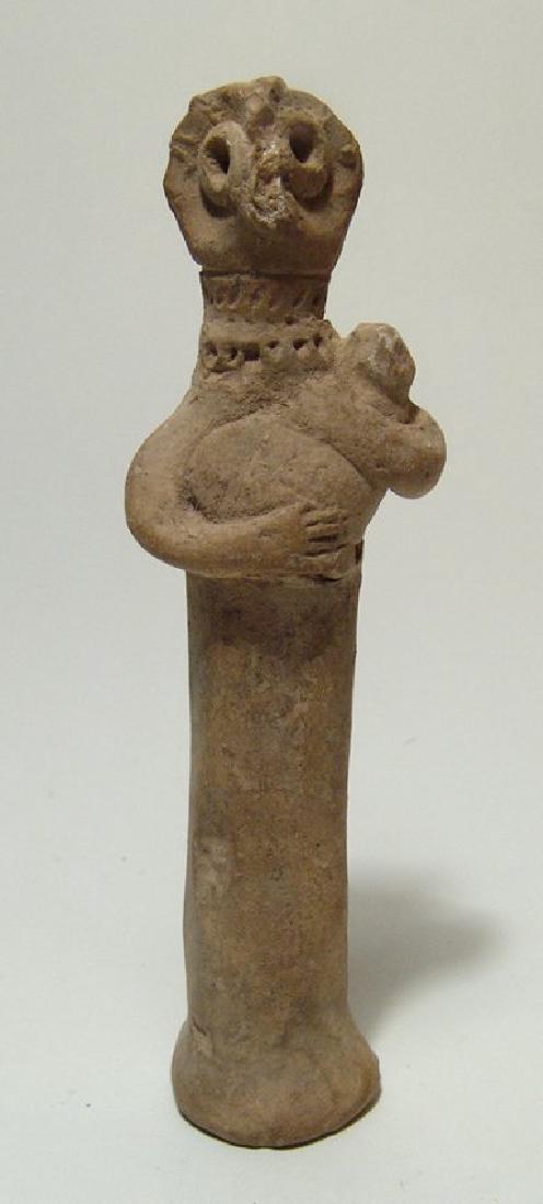 A Near Eastern terracotta Astarte figurine (1 of 3)