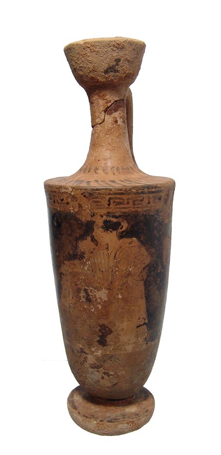 Greek red-figure lekythos depicting a seated woman (1 of 4)