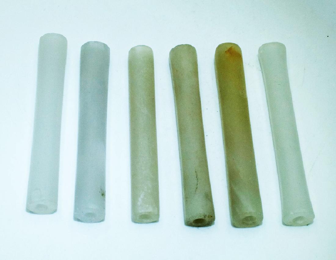 Six beautifully matched Calima tube beads, Colombia (1 of 2)