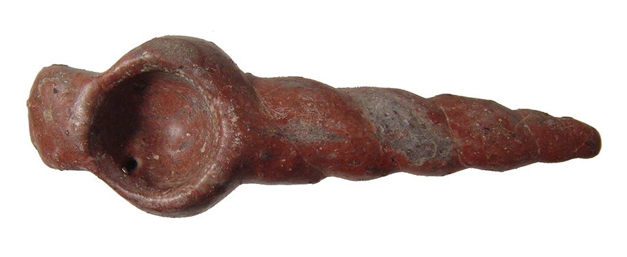 Lovely Tairona carnelian mortar in the seashell form (1 of 4)