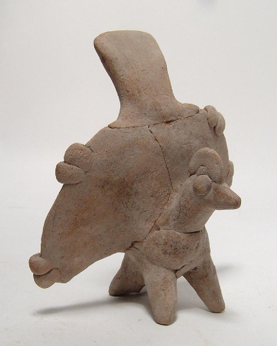 Large Colima ceramic turkey whistle, West Mexico (1 of 5)