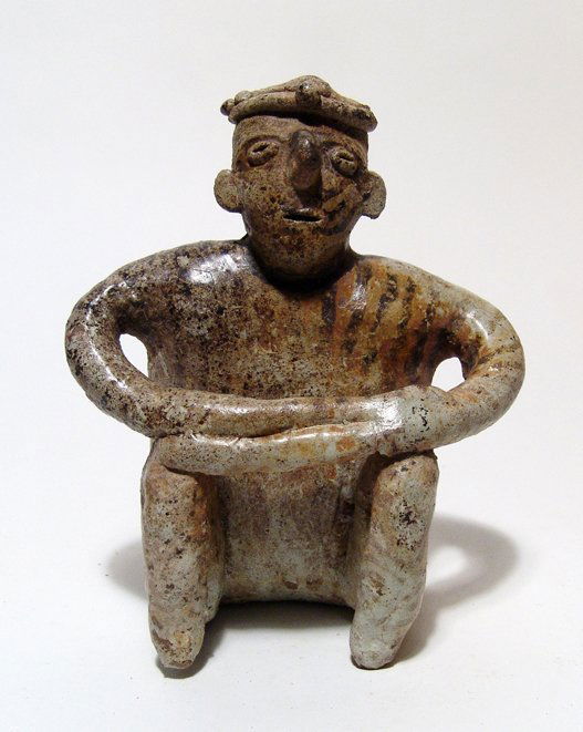 A Nayarit seated figure of a shaman, West Mexico (1 of 3)