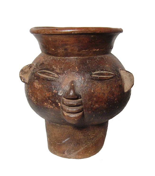 A nice Colima human-headed effigy vessel (1 of 4)