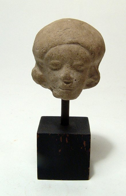 Tumaco-La Tolita ceramic head of a man, Ecuador (1 of 4)