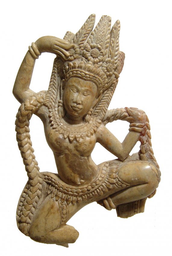 A beautiful stone figure of the Bodhisattva Tara (1 of 2)