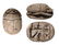 Egyptian steatite scarab with cartouche of Thutmose III