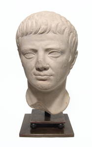 A choice Roman marble head of a man, Julio-Claudian