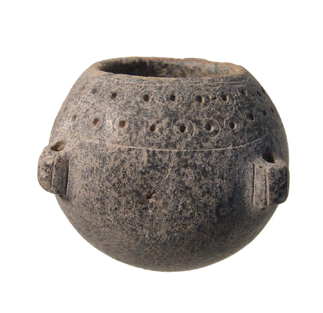 A circular Bactrian stone hanging lamp (1 of 4)