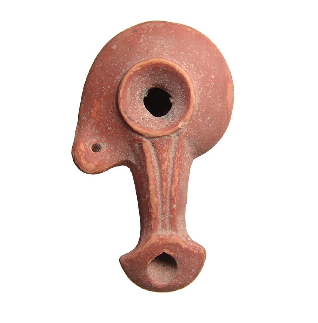 Late Hellenistic - early Roman ceramic lamp, Egypt (1 of 3)