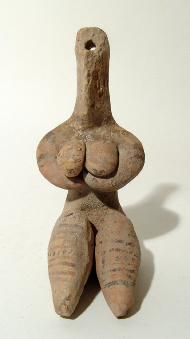 A very large Tel Halaf seated fertility figure (1 of 5)