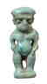 A detailed Egyptian faience amulet of Pataikos