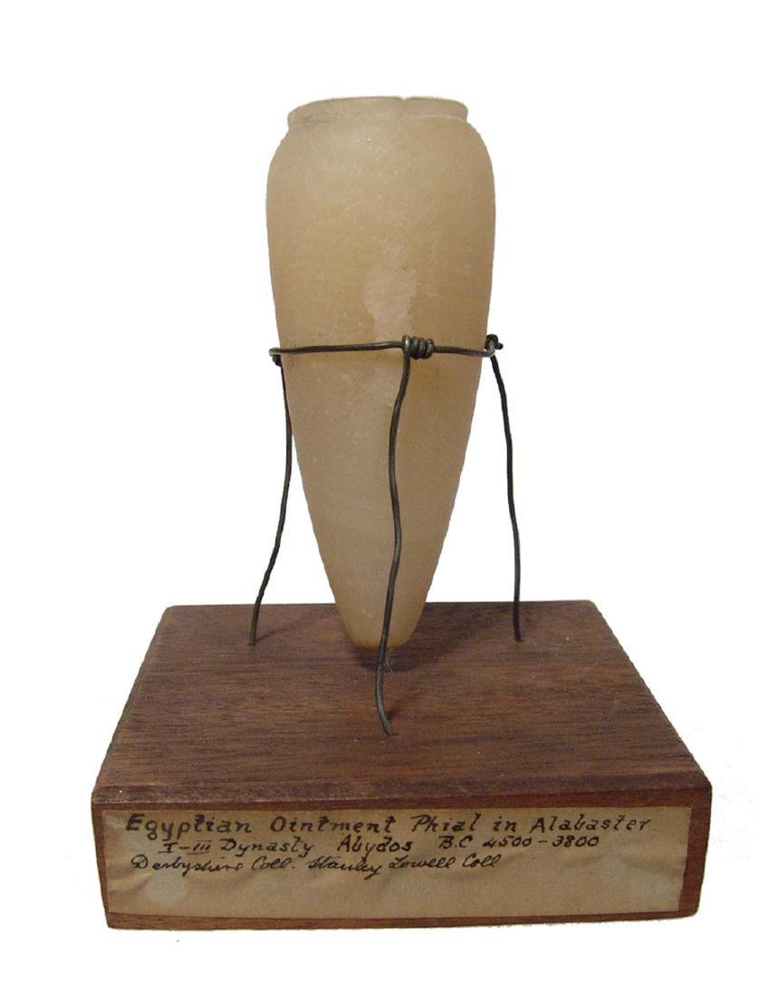 A lovely Egyptian alabaster cosmetic vessel (1 of 5)