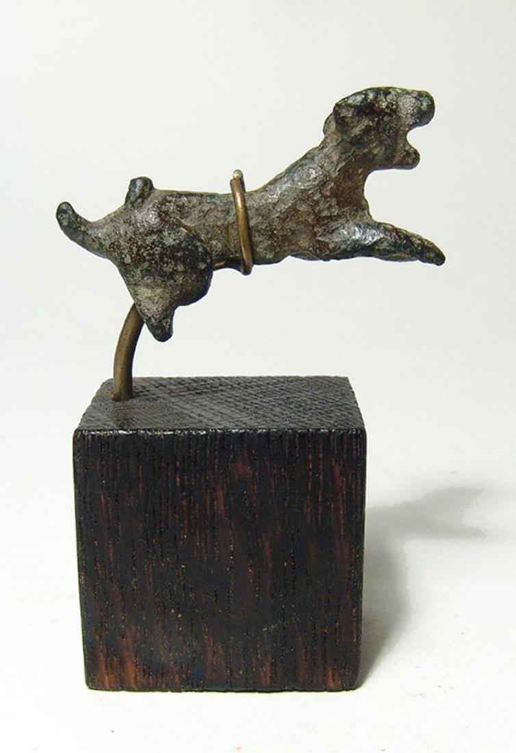 Roman bronze decorative element in panther form (1 of 5)