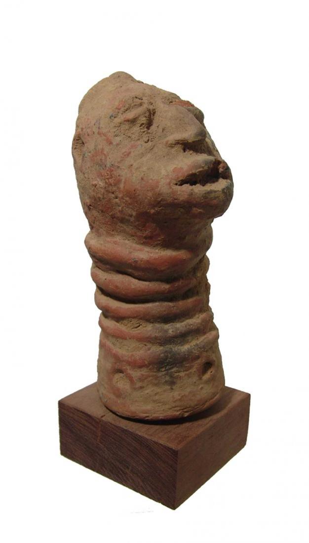 An Anji terracotta funerary head, Africa, 19th Century (1 of 7)