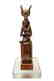 A fantastic Egyptian bronze figure of seated Isis - 2