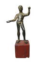 A wonderful Etruscan bronze figure of a male youth