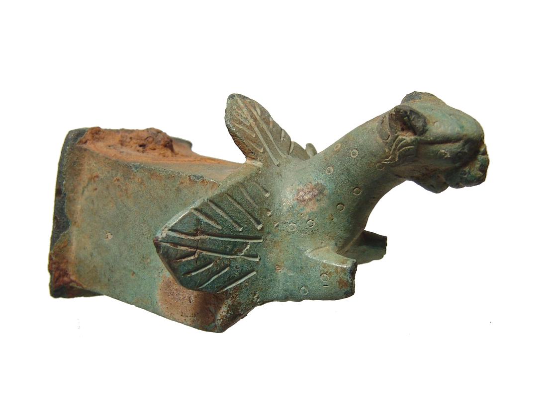 Roman bronze furniture element with panther forepart (1 of 5)