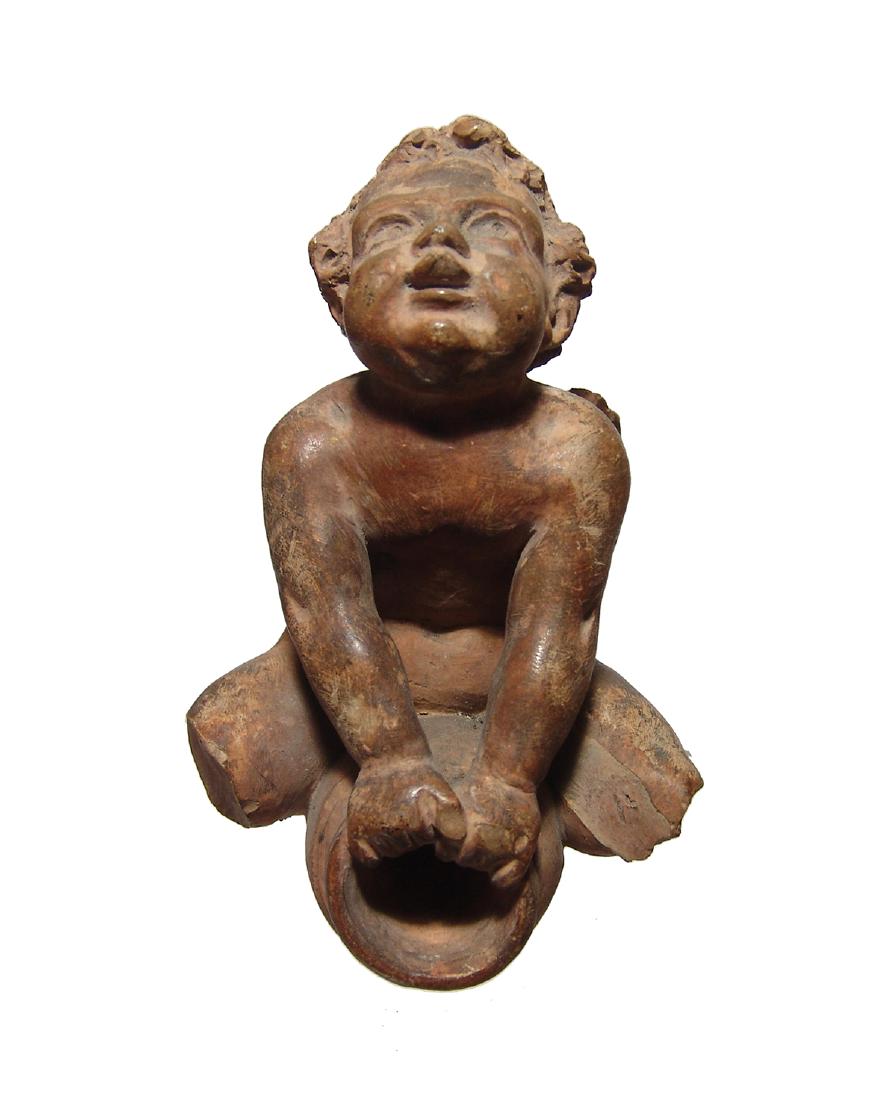 Charming Post-Renaissance ceramic Eros figurine (1 of 8)