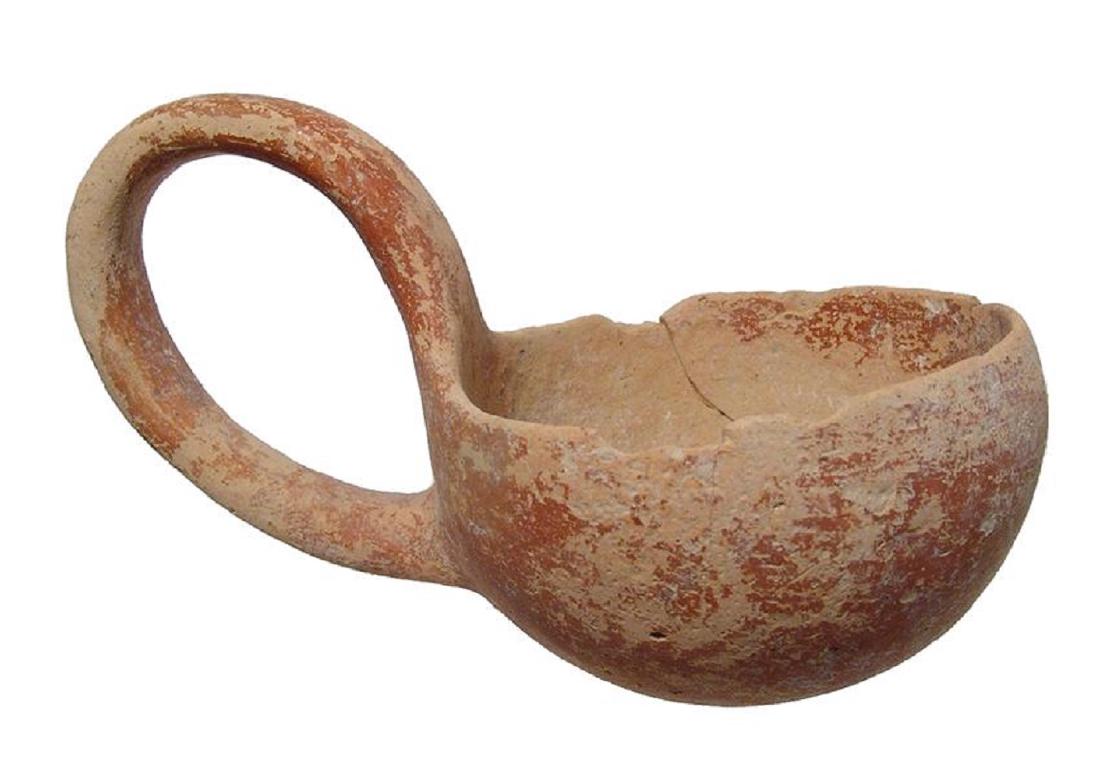 A nice Cypriot redware dipper cup
