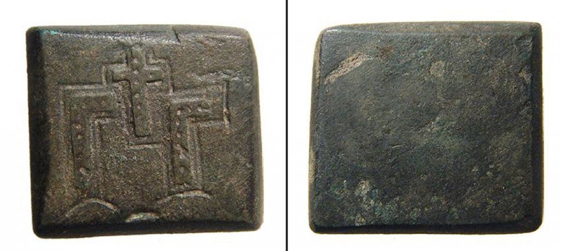 A nice Byzantine bronze weight of 6 Drachms (1 of 1)