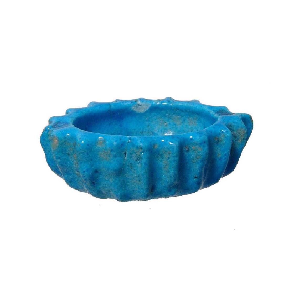 A Romano-Egyptian brilliant blue faience dish (1 of 4)