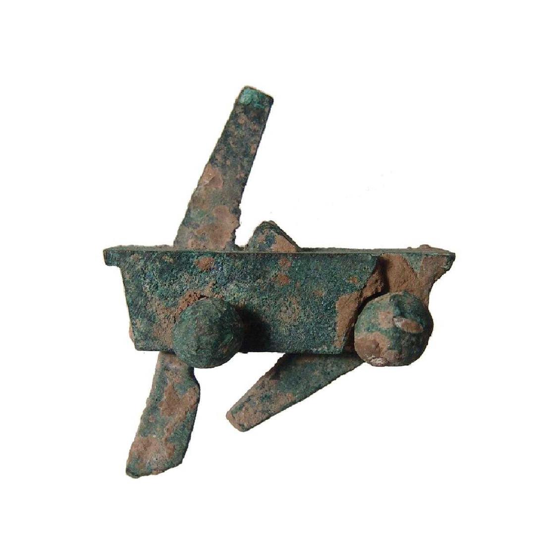 Choice Chinese bronze mechanism for a crossbow (1 of 4)