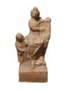 Greek terracotta figurine depicting a seated musician