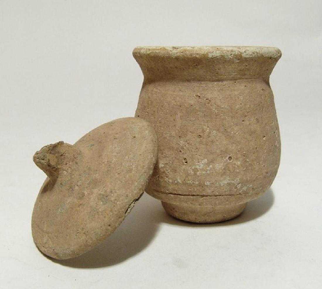 A Roman ceramic lidded vessel, Holy Land (1 of 4)
