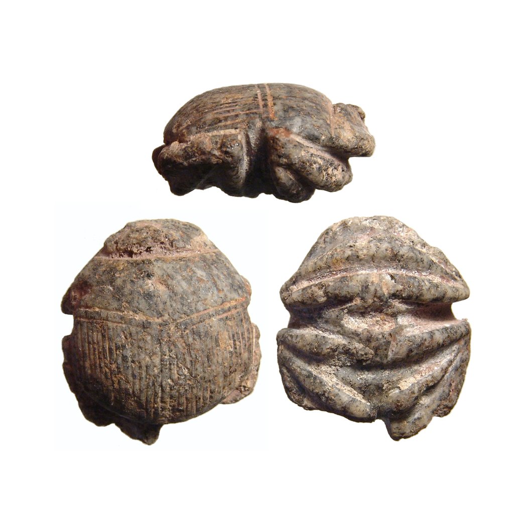 A large Egyptian scarab in speckled granite (1 of 1)